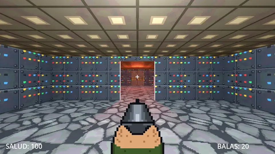 Walking around the base.